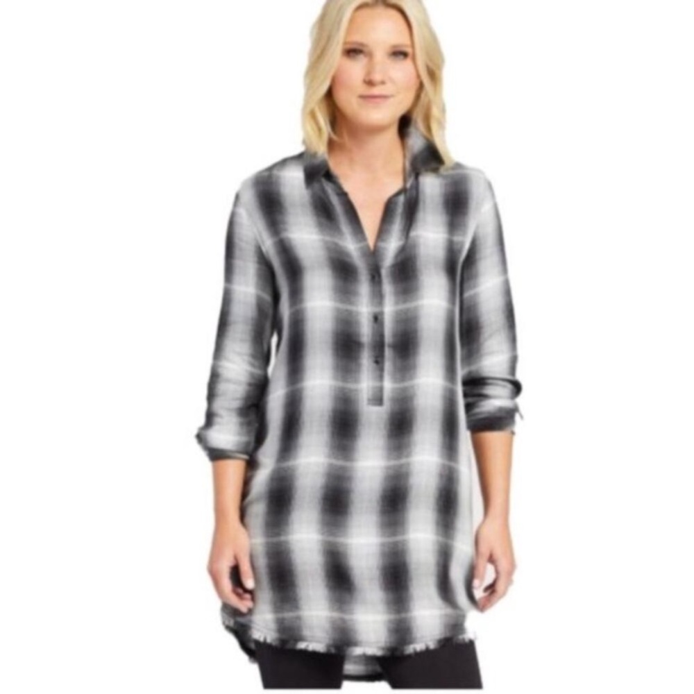 Evereve Cloth & Stone Plaid Shirt Dress Bella Swan